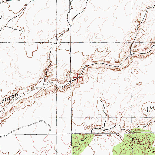 Topographic Map of Seachi Canyon, AZ