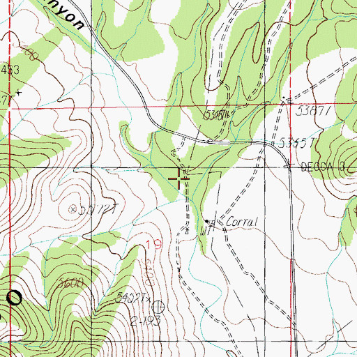 Topographic Map of Shake Gulch, AZ