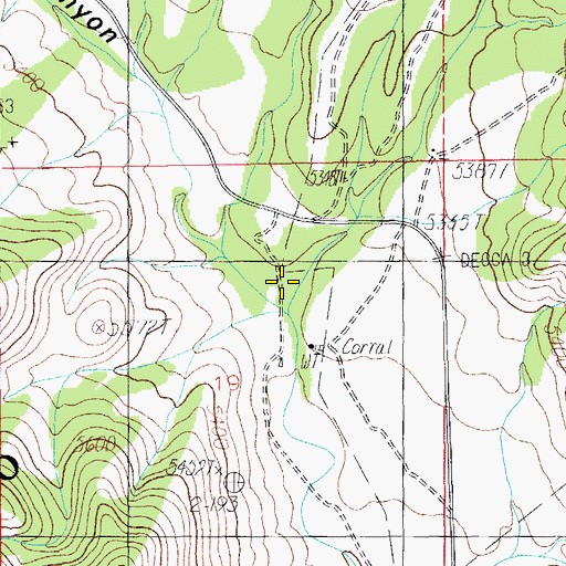 Topographic Map of Shake Gulch, AZ