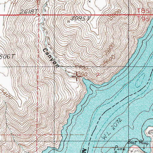 Topographic Map of Road Canyon, OR