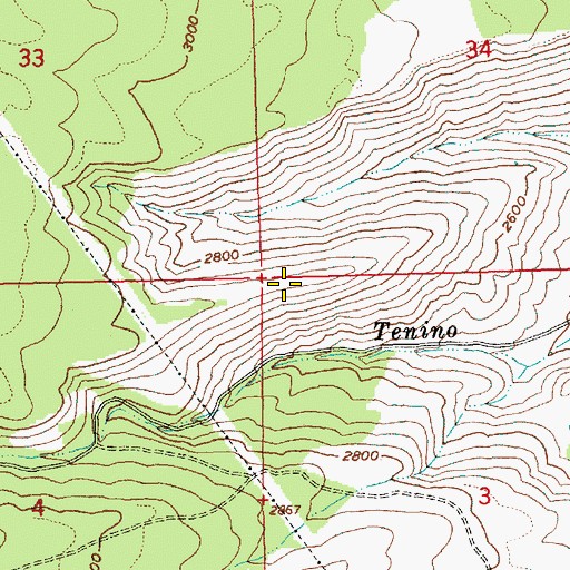 Topographic Map of Squeeksville Spring, OR