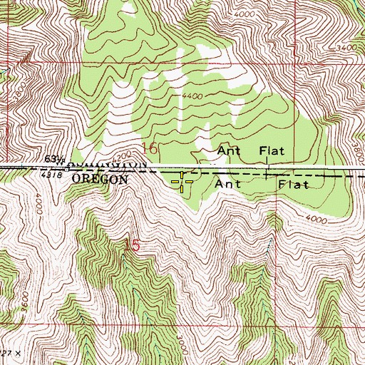 Topographic Map of Ant Flat, OR