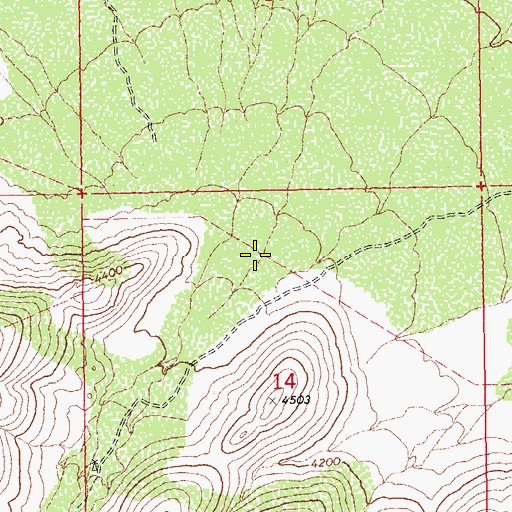 Topographic Map of Sheep Canyon, AZ