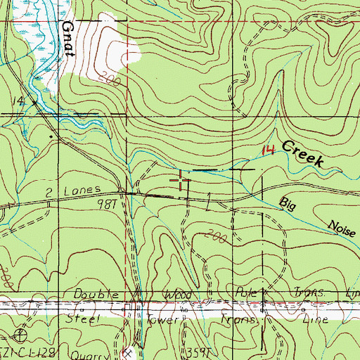 Topographic Map of Big Noise Creek, OR