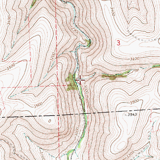 Topographic Map of Cabin Canyon, OR