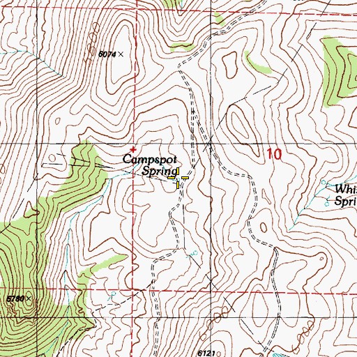 Topographic Map of Campspot Spring, OR