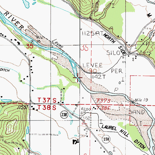 Topographic Map of Caris Creek, OR