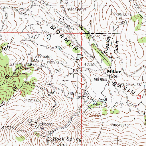 Topographic Map of City Gulch, OR