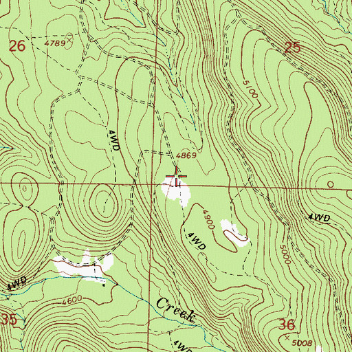 Topographic Map of Clark Creek Guard Station, OR