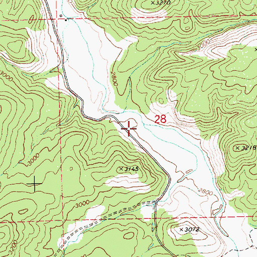 Topographic Map of Clover Creek, OR