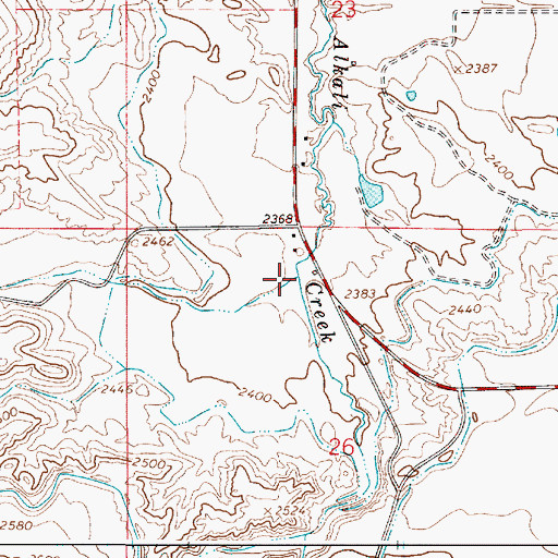 Topographic Map of Coyote Gulch, OR