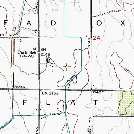 Topographic Map of Dead Ox Flat, OR