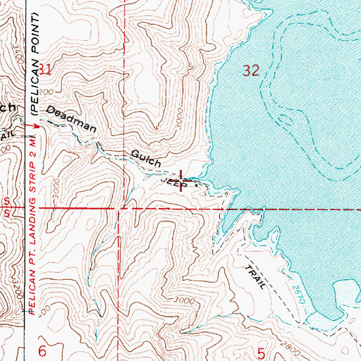 Topographic Map of Deadman Gulch, OR