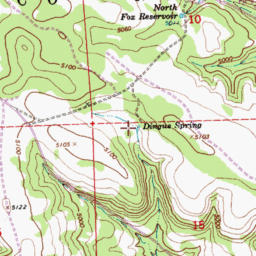 Topographic Map of Dingus Spring, OR