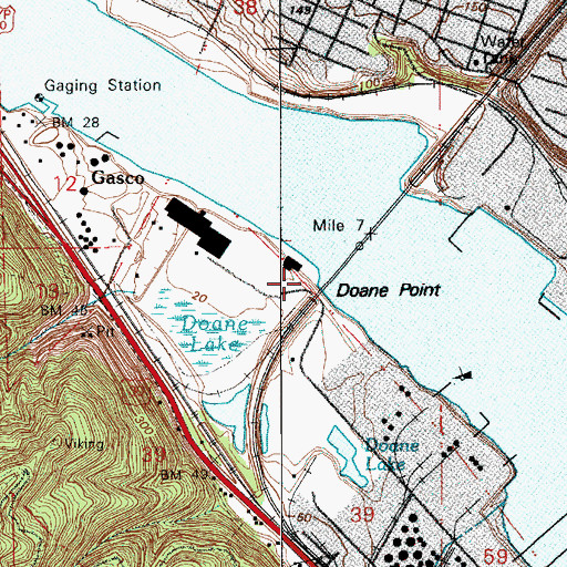 Topographic Map of Doane Point, OR