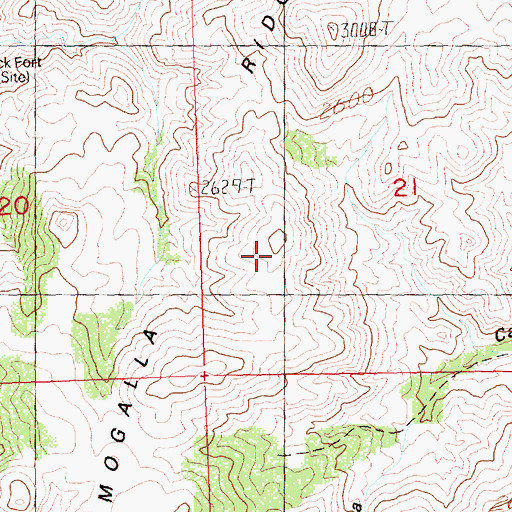 Topographic Map of Domogalla Ridge, OR