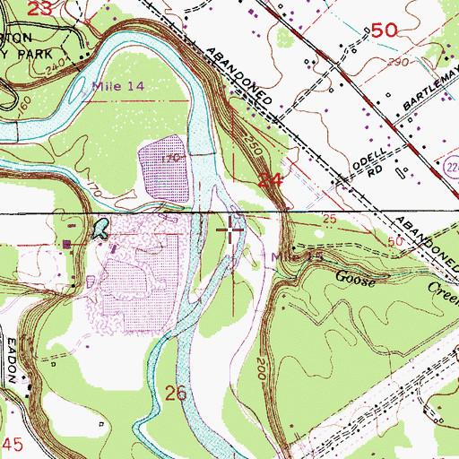 Topographic Map of Goose Creek, OR