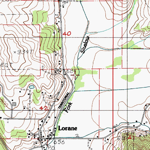 Topographic Map of Hawley Creek, OR