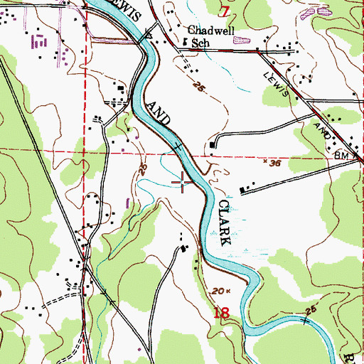 Topographic Map of Heckard Creek, OR