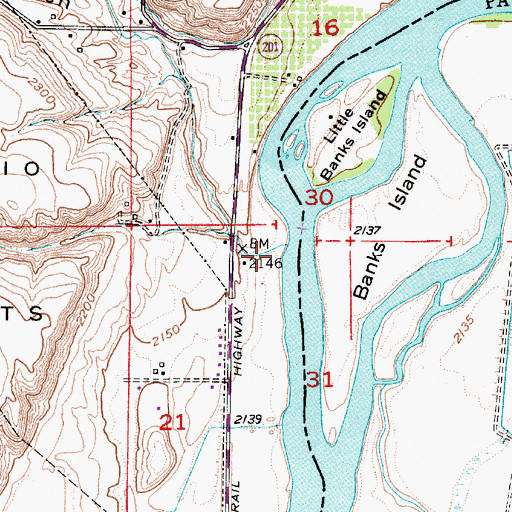 Topographic Map of Jacobsen Gulch, OR