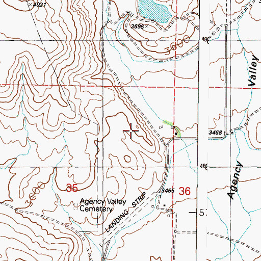 Topographic Map of Jerry Canyon, OR