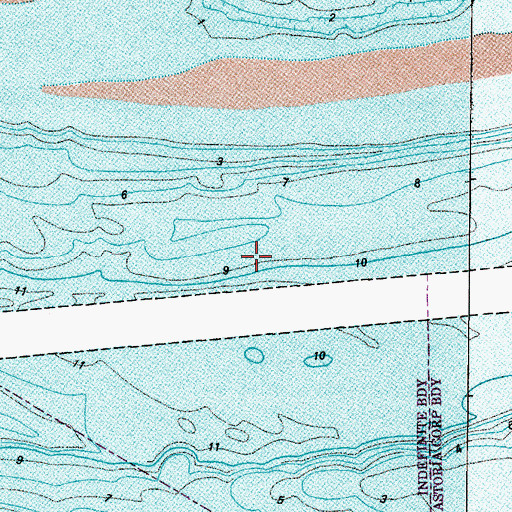 Topographic Map of Lower Sands Light, OR