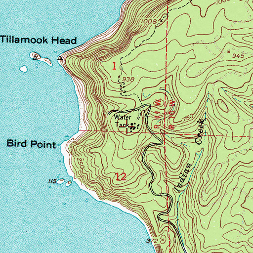 Topographic Map of MacLaren Forestry Camp, OR