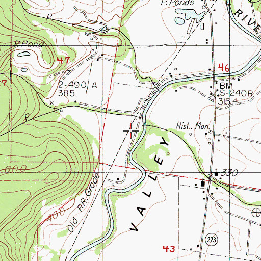 Topographic Map of Maxfield Creek, OR