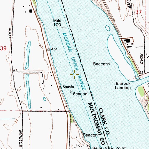 Topographic Map of Morgan Upper Range, OR