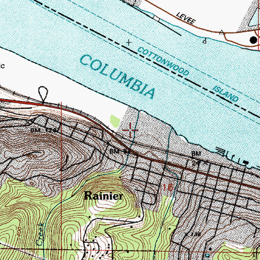 Topographic Map of Nice Creek, OR