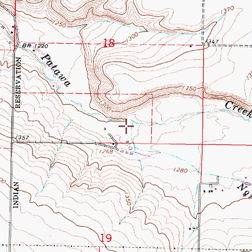 Topographic Map of North Coyote Creek, OR