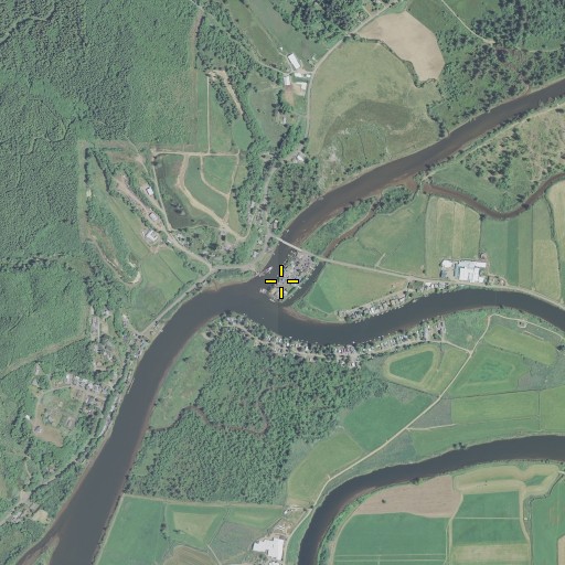 Aerial/Satellite Image of North Fork Nehalem River, OR