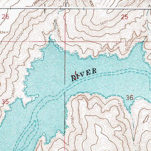 Topographic Map of Lake Owyhee, OR