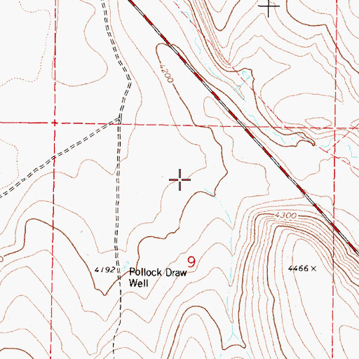 Topographic Map of Pollock Draw, OR