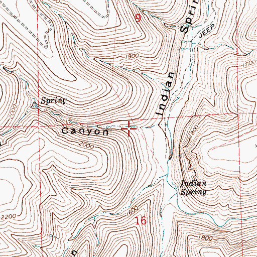 Topographic Map of Pumphouse Canyon, OR