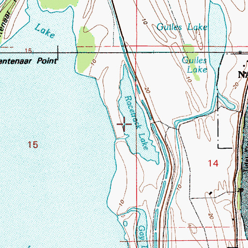 Topographic Map of Racetrack Lake, OR
