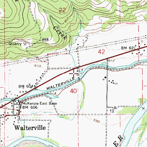 Topographic Map of Rawhide Creek, OR