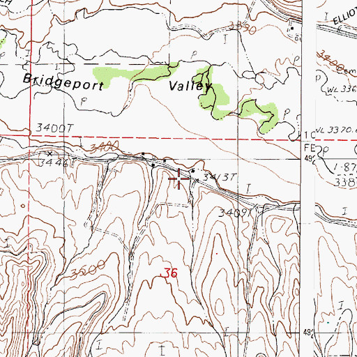 Topographic Map of Road Canyon, OR
