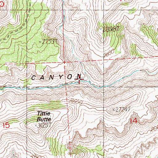 Topographic Map of Roland Canyon, OR