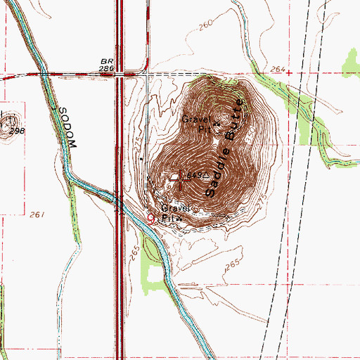 Topographic Map of Saddle Butte, OR