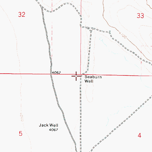 Topographic Map of Seaburn Well, OR