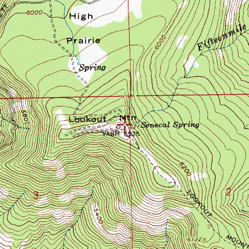 Topographic Map of Senecal Spring, OR