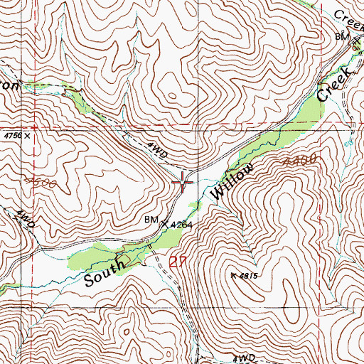Topographic Map of Sheep Dip Canyon, OR