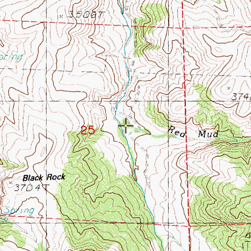 Topographic Map of Shoofly Ranch, OR