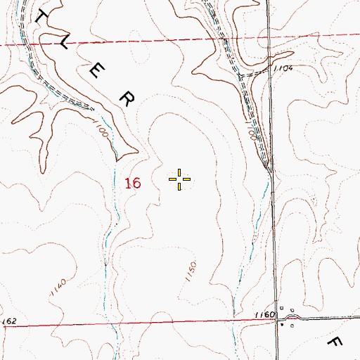 Topographic Map of Shutler Flat, OR