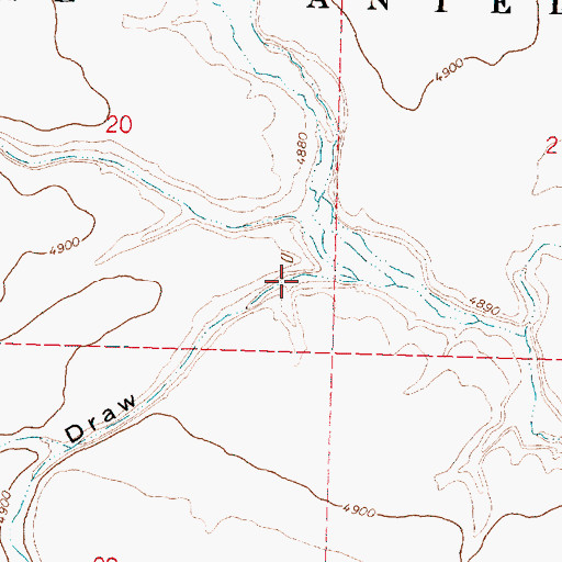 Topographic Map of Sixmile Draw, OR