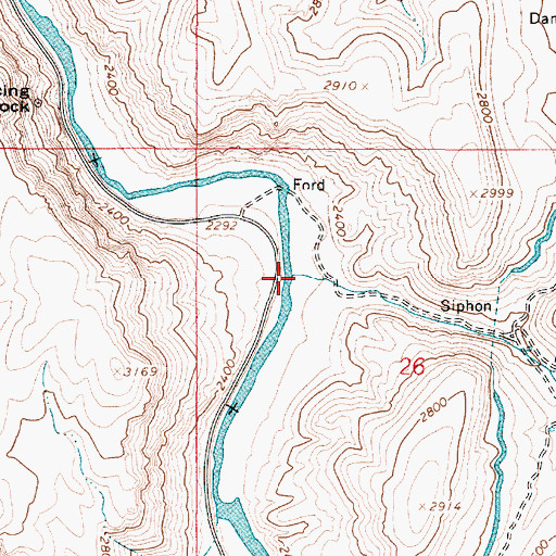 Topographic Map of Snively Gulch, OR