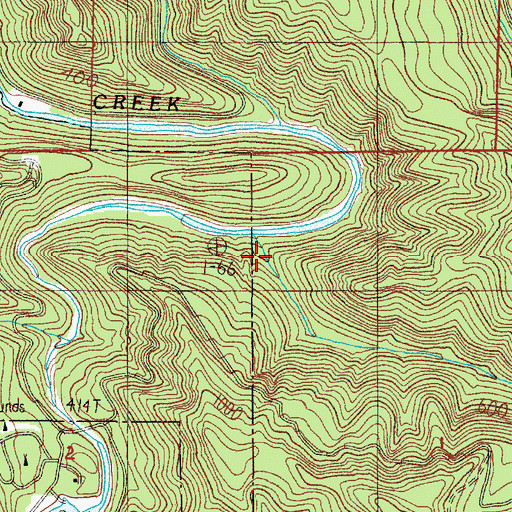 Topographic Map of Sock Creek, OR