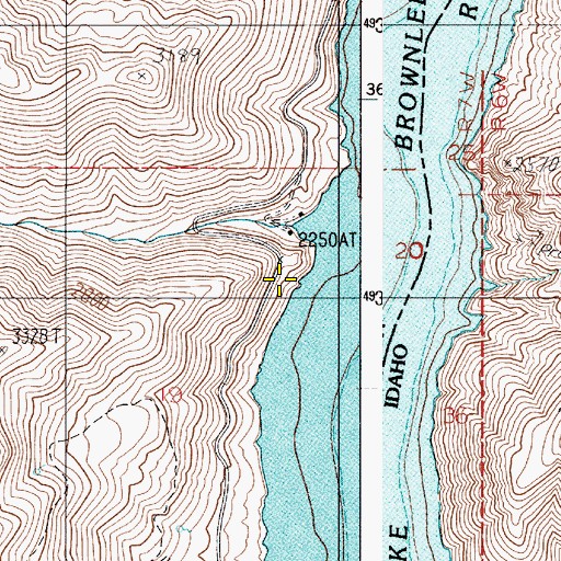 Topographic Map of Soda Spring, OR