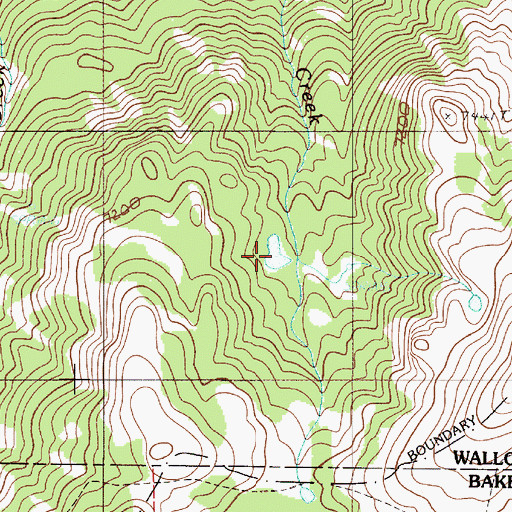 Topographic Map of Soldier Lake, OR
